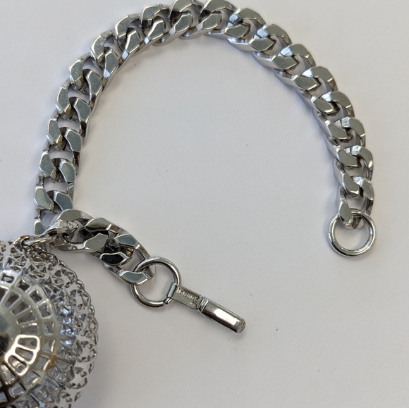 EVC CROWN TRIFARI SILVER TONE BRACELET - Picture 9 of 14